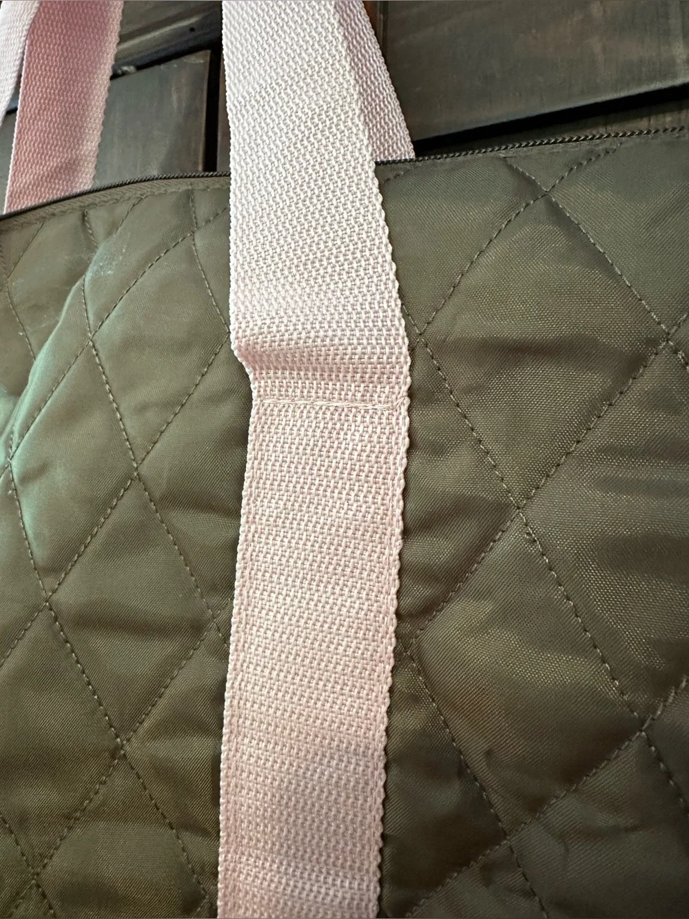 N/A brown quilted